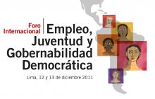Foro Internacional sobre “Empleo, Juventud y Gobernabilidad Democrática” Logo
